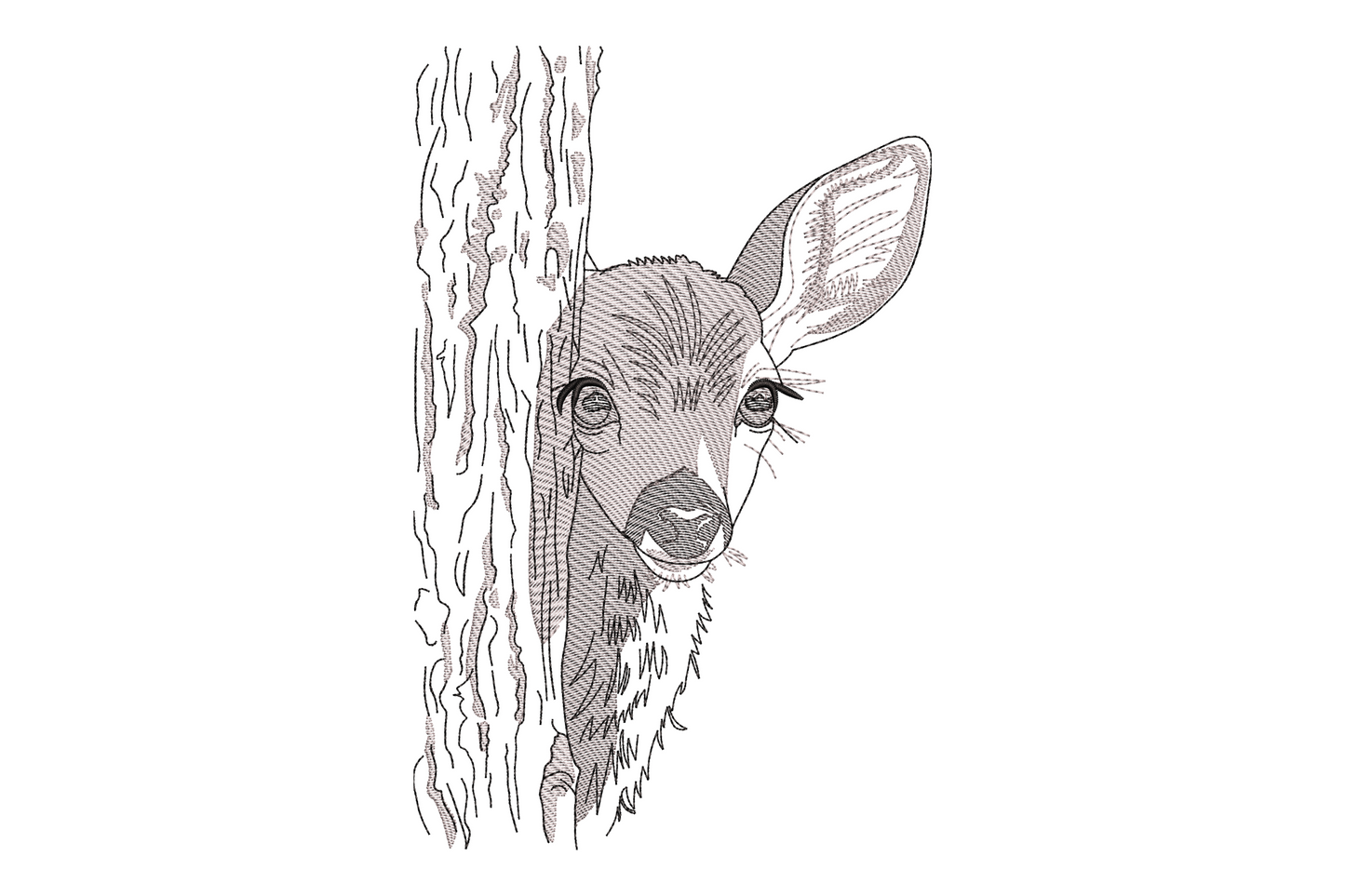 Baby Deer Embroidery Design