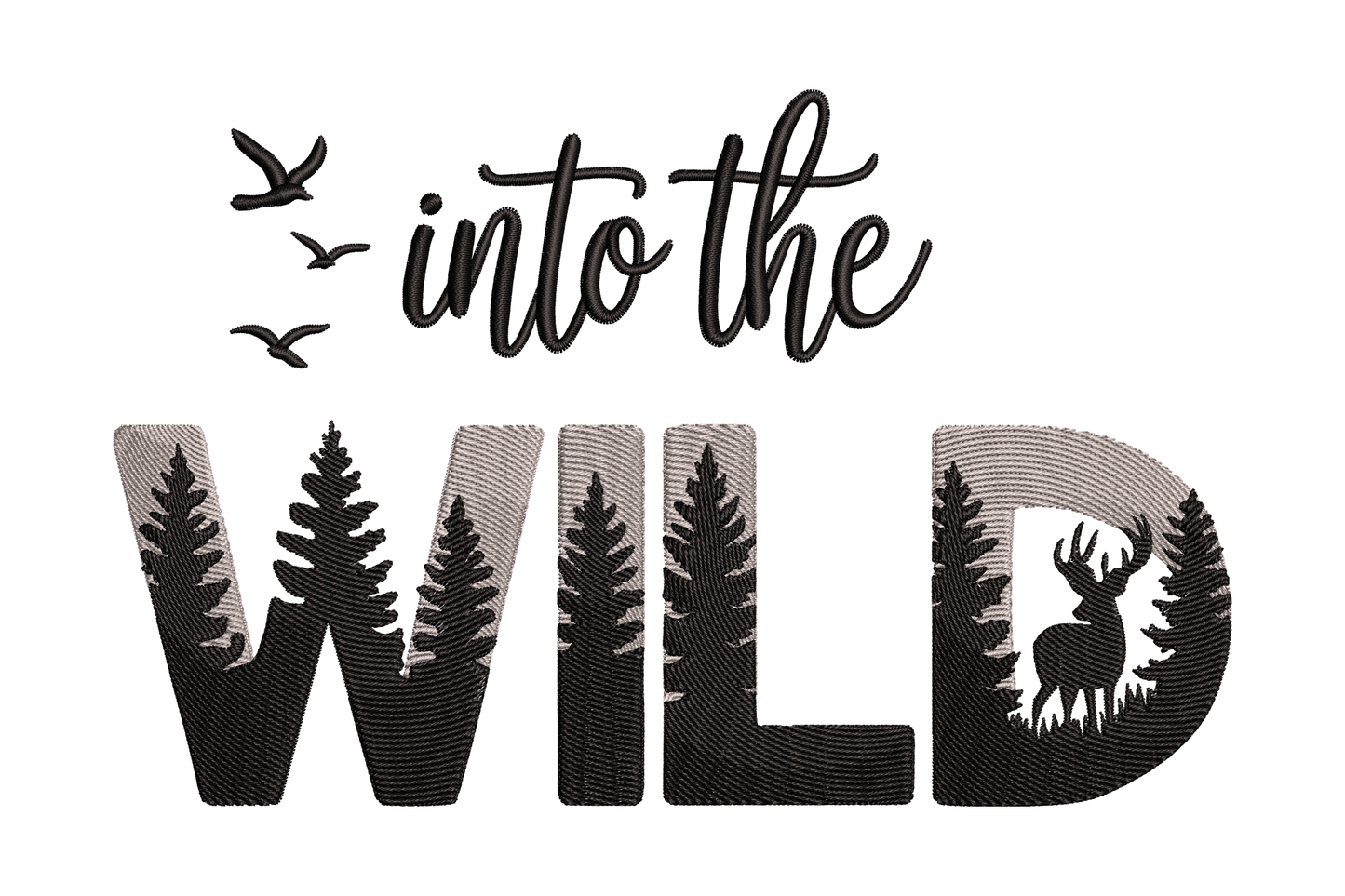 Into The Wild Embroidery Design