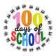 100 Days of School Embroidery Design, Machine Embroidery Pattern, Instant Download