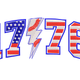 1776 Stars & Stripes Embroidery Design, Instant Download