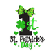 1st St. Patrick's Day Embroidery Design, Instant Download