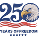 250 Years of Freedom Eagle Embroidery Design, Machine Embroidery Pattern, Instant Download