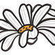 Abstract Daisy Flower Embroidery Design, Instant Download