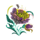 Abstract Floral Bloom Embroidery Design, Instant Download