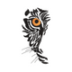 Abstract Tiger Eye Embroidery Design, Wild Animal Machine Embroidery Pattern, Instant Download