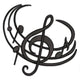 Abstract Treble Clef Music Notes Embroidery Design, Instant Download