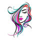 Abstract Woman Face Embroidery Design, Fashion, Instant Download