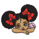 Afro Girl Embroidery Design, Black Girl Magic Machine Embroidery Pattern, Instant Download