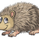 Adorable Cartoon Hedgehog Embroidery Design, Instant Download