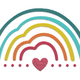 Adorable Rainbow Embroidery Design, Baby Nursery Machine Embroidery Pattern