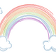 Rainbow Embroidery Design, Sketch Stitch Cloud Pattern