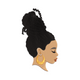 African Woman Profile Embroidery Design, Portrait Machine Embroidery, Instant Download