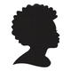 African Woman Silhouette Embroidery Design, Machine Embroidery Pattern, Instant Download
