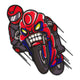 Aggressive Racing Motorcycle Embroidery Design, Biker Machine Embroidery Pattern, Instant Download