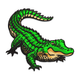 Alligator Embroidery Design, Instant Download
