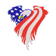 American Eagle Flag Embroidery Design, Instant Download