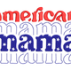 American Mama Embroidery Design, Patriotic Text Machine Embroidery