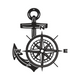 Anchor Compass Rose Nautical Embroidery Design, Instant Download