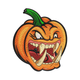 Angry Monster Pumpkin Embroidery Design, Instant Download