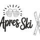 Apres Ski Embroidery Design, Winter Mountain Lodge Machine Embroidery Pattern, Instant Download
