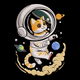 Astronaut Cat Embroidery Design, Space Cat Machine Embroidery Pattern, Instant Download