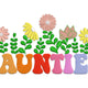 Auntie Floral Embroidery Design, Instant Download