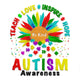 Autism Awareness Embroidery Design, Instant Download