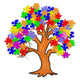 Autism Awareness Puzzle Tree Embroidery Design, Instant Download