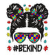 Autism Be Kind Girl Embroidery Design, Instant Download