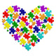Autism Puzzle Heart Embroidery Design, Awareness Machine Embroidery Pattern, Instant Download