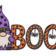 BOO Gnome Halloween Embroidery Design, Instant Download