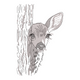 Baby Deer Embroidery Design, Woodland Fawn Machine Embroidery Pattern, Instant Download