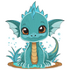 Baby Dragon Embroidery Design, Instant Download