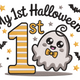 Baby's First Halloween Embroidery Design, Instant Download
