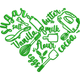 Baking Ingredients Heart Embroidery Design, Instant Download