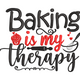 Baking Is My Therapy Embroidery Design, Instant Download