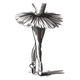 Ballerina Embroidery Design, Instant Download