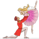 Ballet Couple Dance Embroidery Design, Romantic Ballet Machine Embroidery Pattern V2, Instant