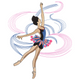 Ballet Dancer Embroidery Design, Ballerina En Pointe Pattern