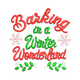 Barking in a Winter Wonderland Embroidery Design, Instant Download