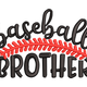 Baseball Brother Embroidery Design, Instant Download