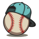 Baseball Cap and Ball Embroidery Design, Machine Embroidery Pattern, Instant Download