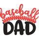 Baseball Dad Embroidery Design, Instant Download