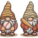 Baseball Gnomes Machine Embroidery Design Set, Instant Download