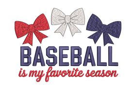 Baseball Is My Favorite Season Embroidery Design, Sports Mom Machine Embroidery, Instant Download
