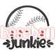 Baseball Junkie Embroidery Design, Instant Download