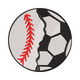 Baseball Soccer Ball Embroidery Design, Instant Download