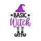 Basic Witch Embroidery Design, Halloween Pattern, Instant Download