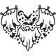 Bat Heart Halloween Embroidery Design, Instant Download