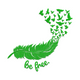 Be Free Feather Birds Embroidery Design, Instant Download